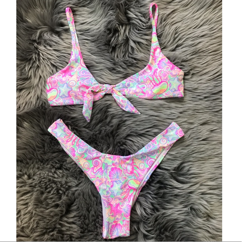 Bright vintage saved by the bell barbie bikini szM